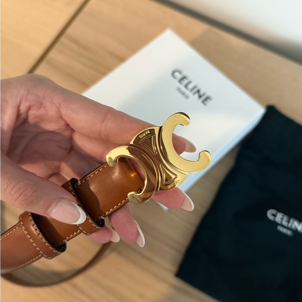 NWT CELINE Triomphe Belt 18MM - Picture 5 of 6